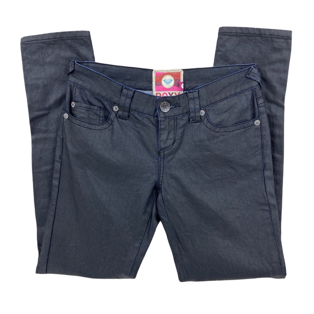ROXY Jeans Skinny Coated Low Rise Dark Blue